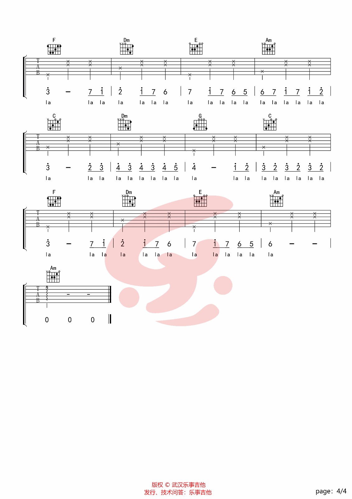 Bana Ellerini Ver吉他谱_4