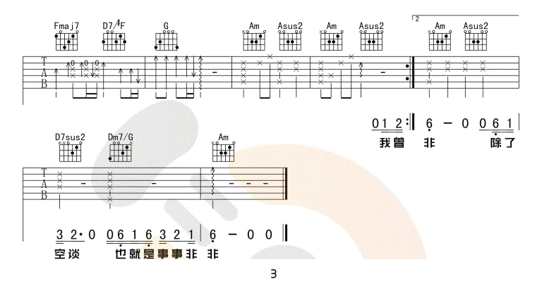我曾吉他谱_3