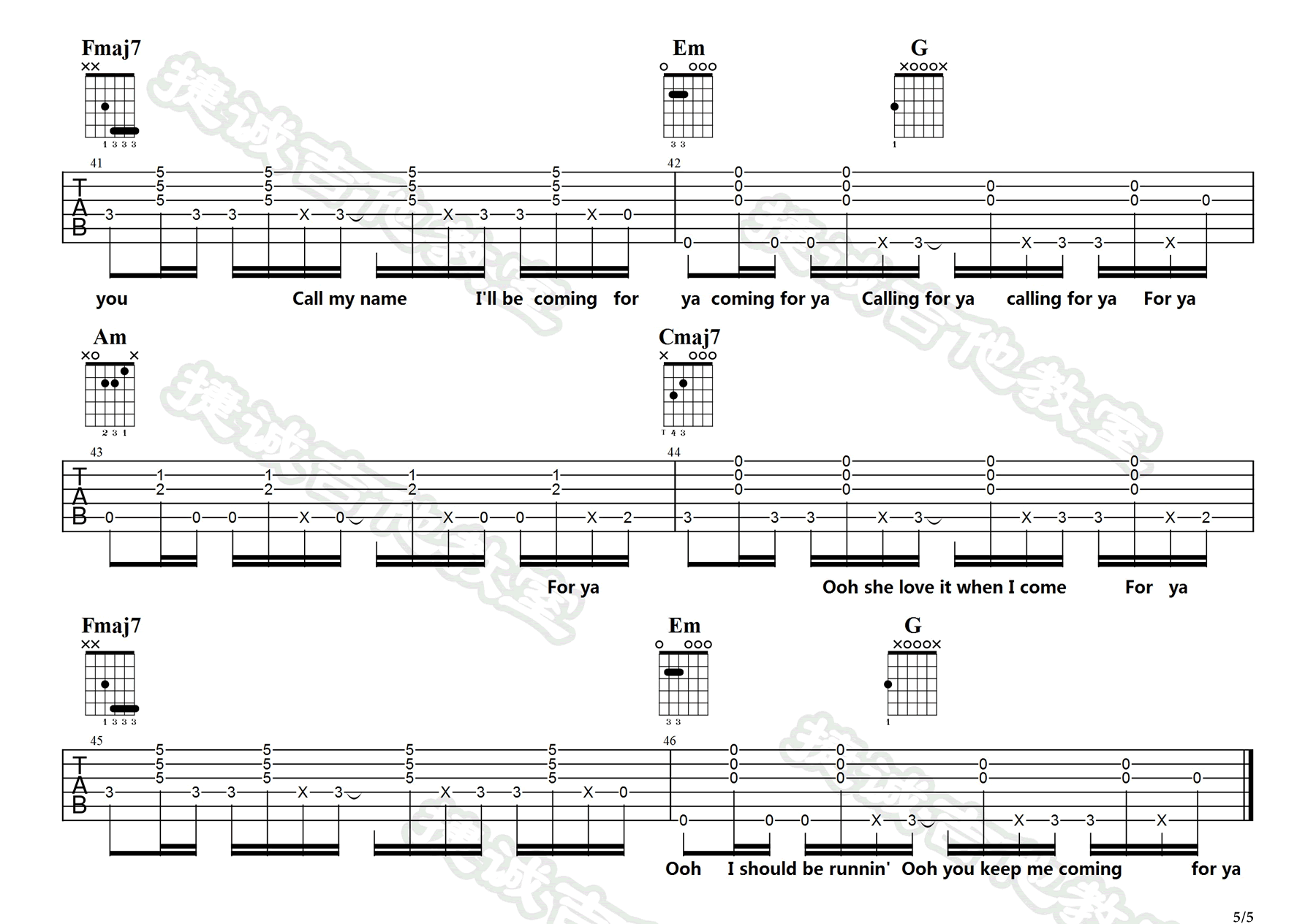 Senorita吉他谱_5