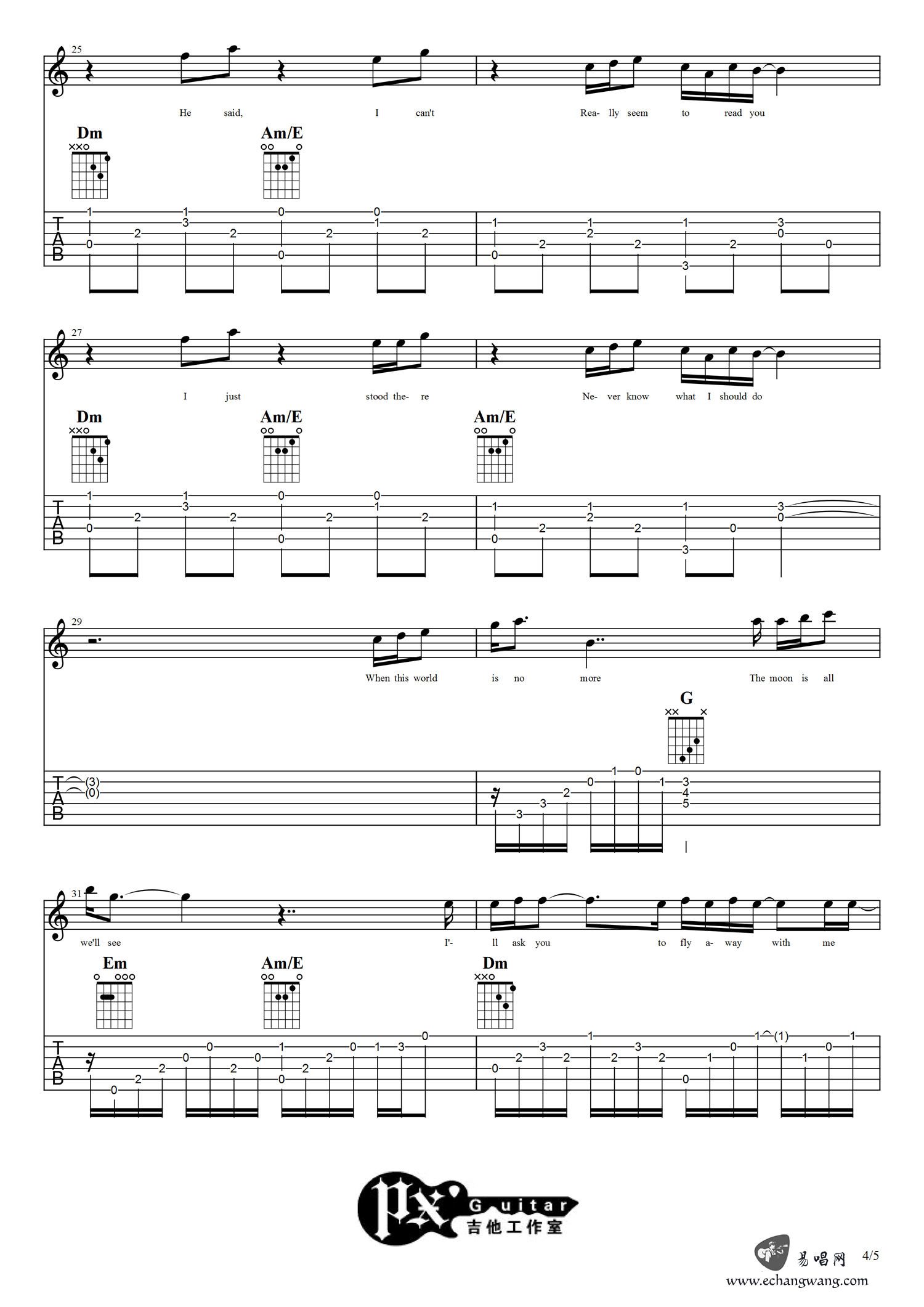 Everything's Alright吉他谱_4