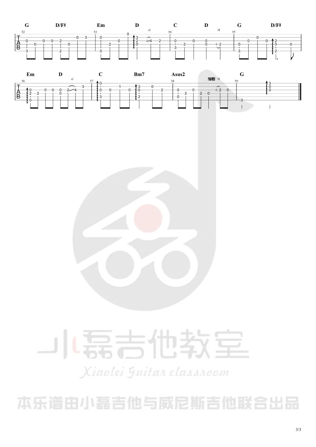 这世界那么多人指弹吉他谱_3