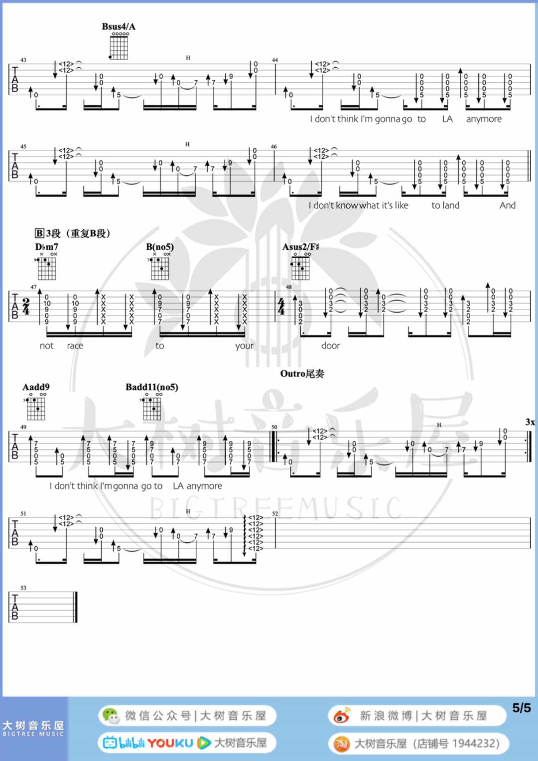 In Your Atmosphere吉他谱_5