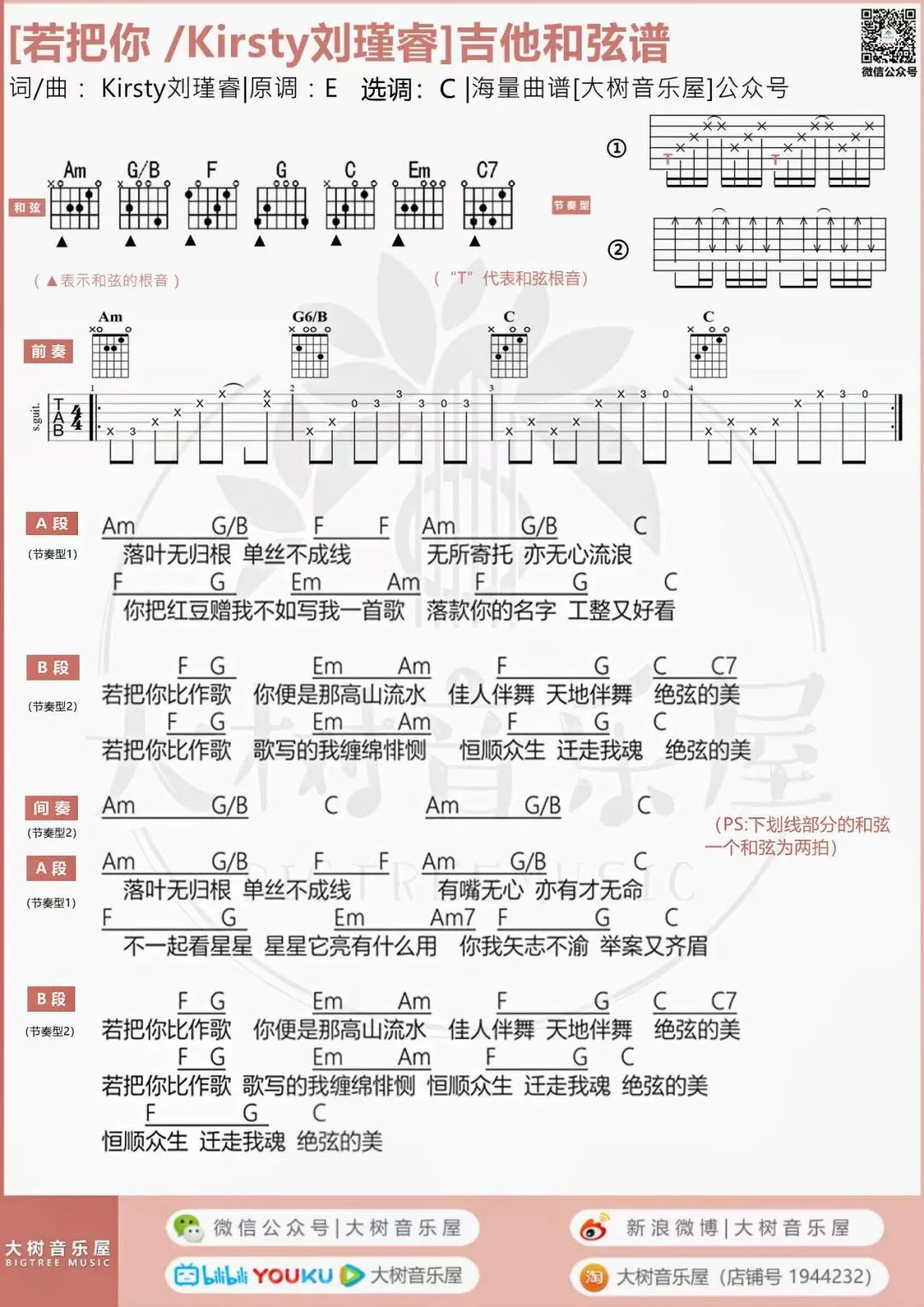 若把你吉他谱_3