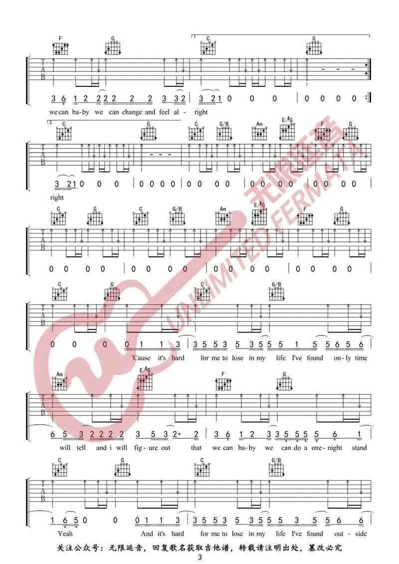 Free Loop吉他谱_3