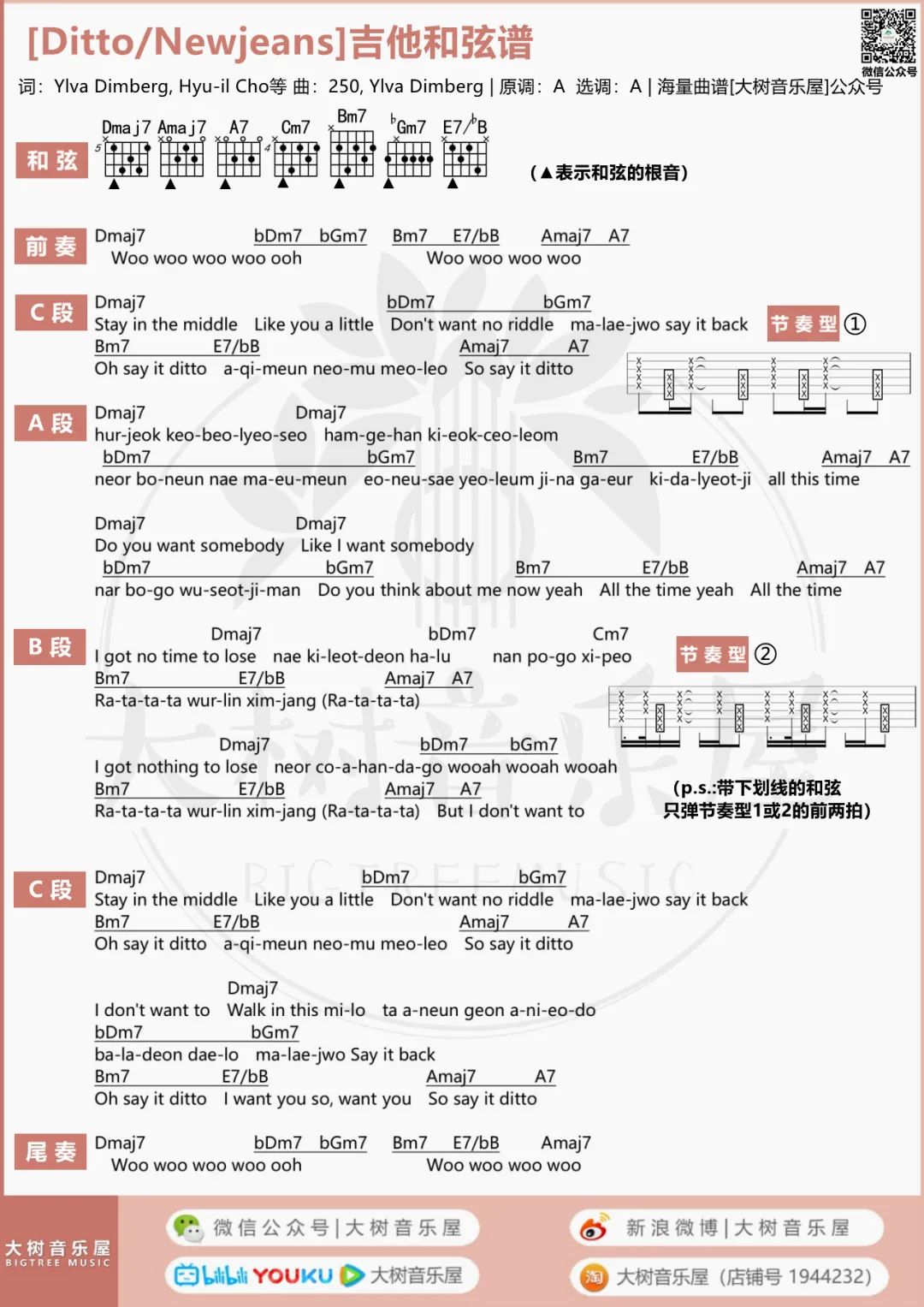 Ditto吉他谱_5