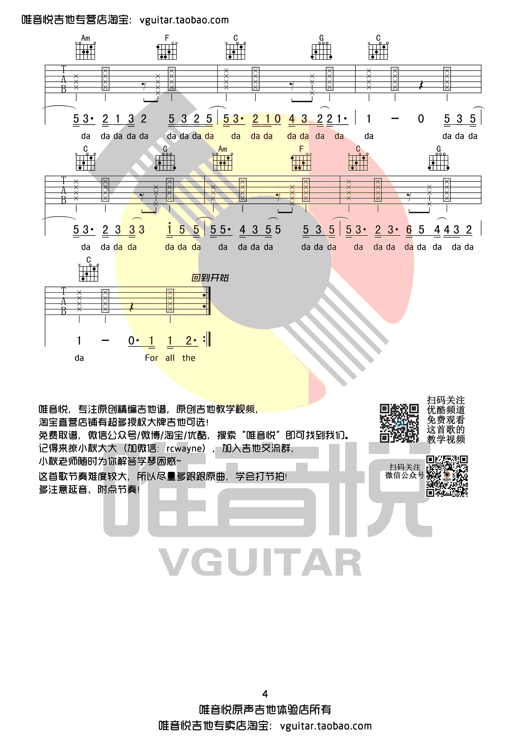 Love Yourself吉他谱_4