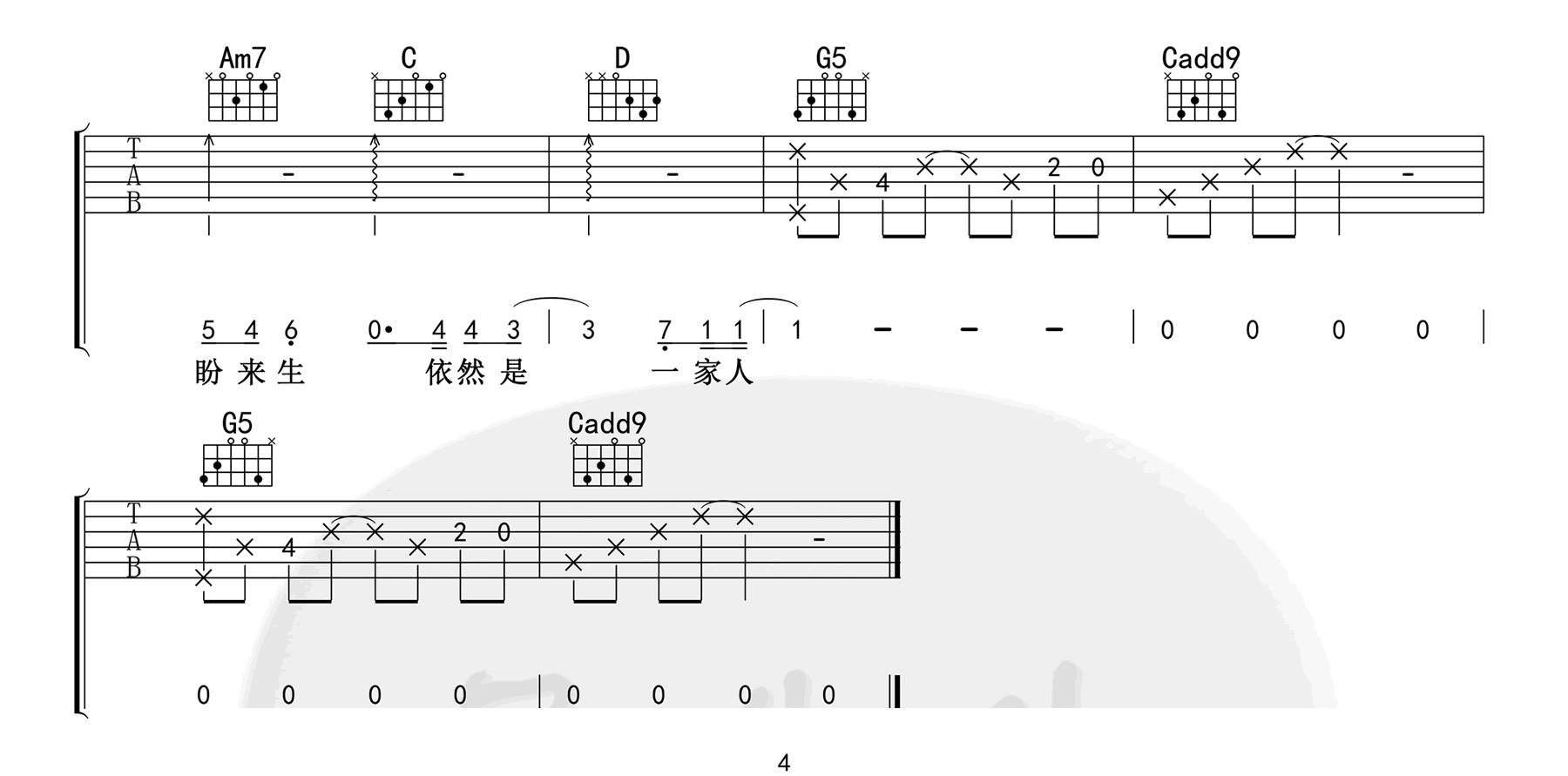 将故事写成我们吉他谱_4