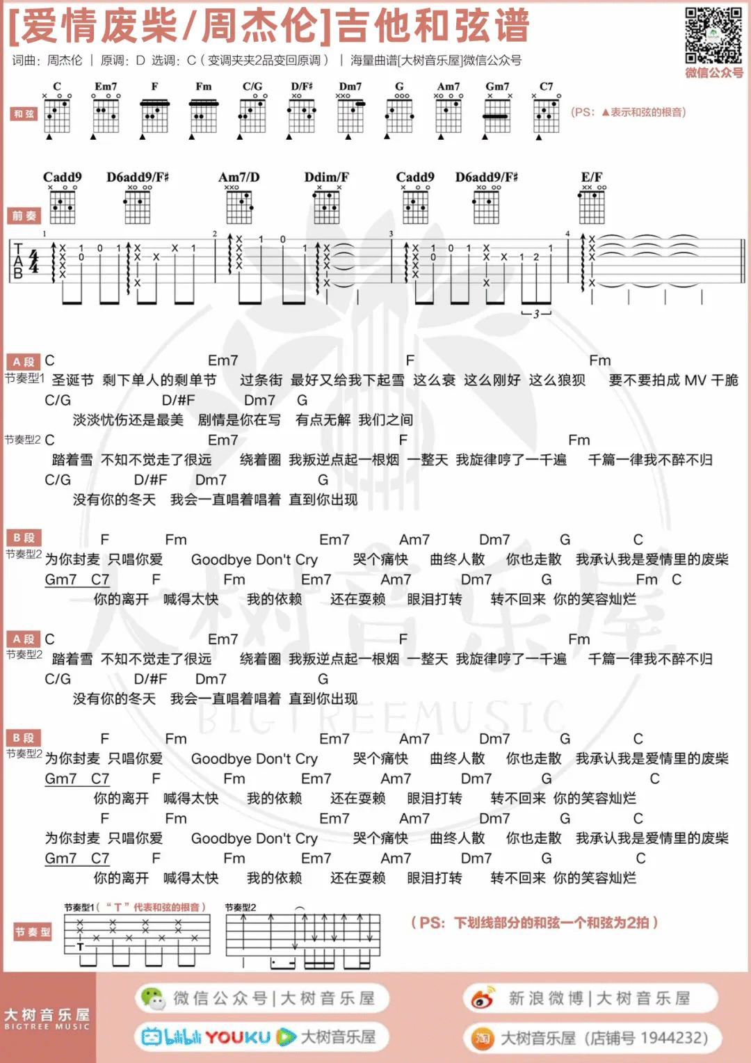 爱情废柴吉他谱_4