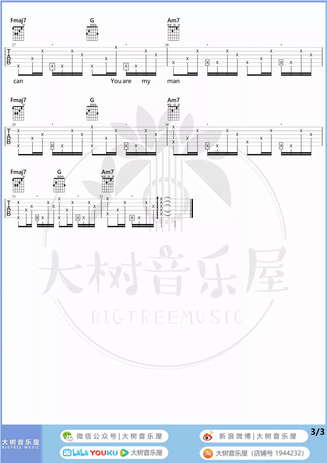 My Cookie Can吉他谱_3