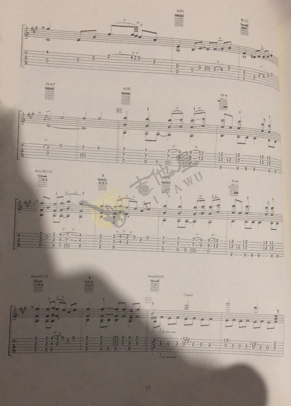 重阳指弹吉他谱_6