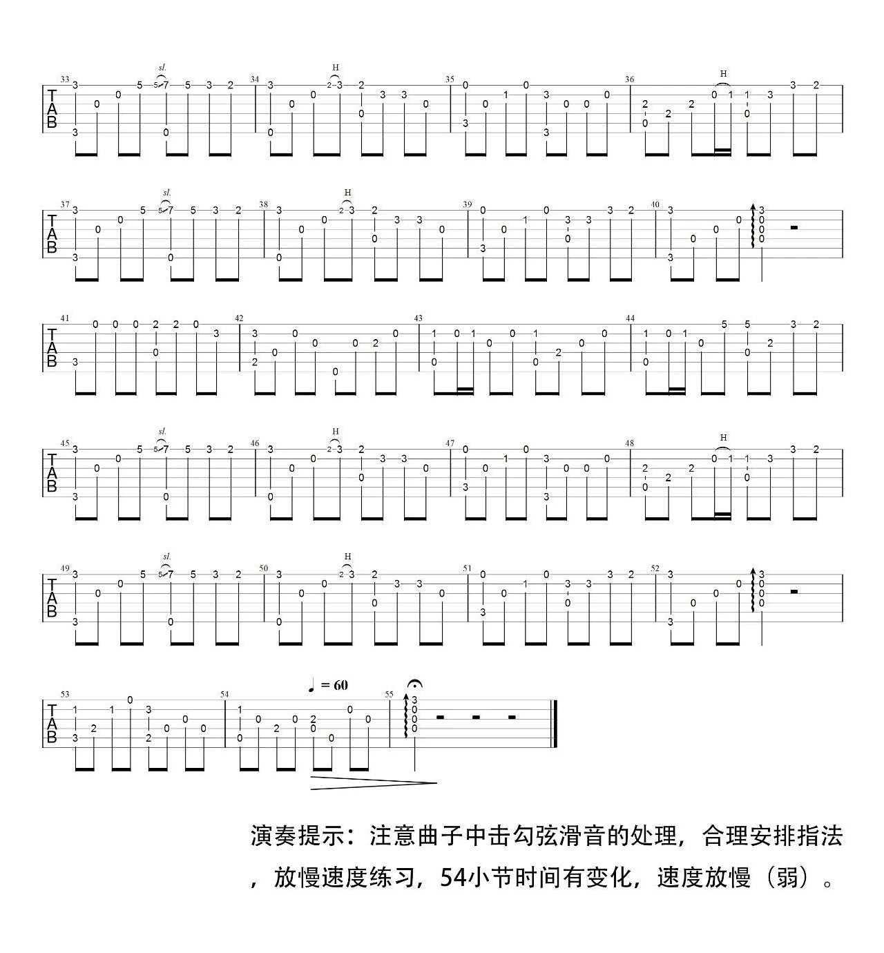 挥着翅膀的女孩指弹吉他谱_2