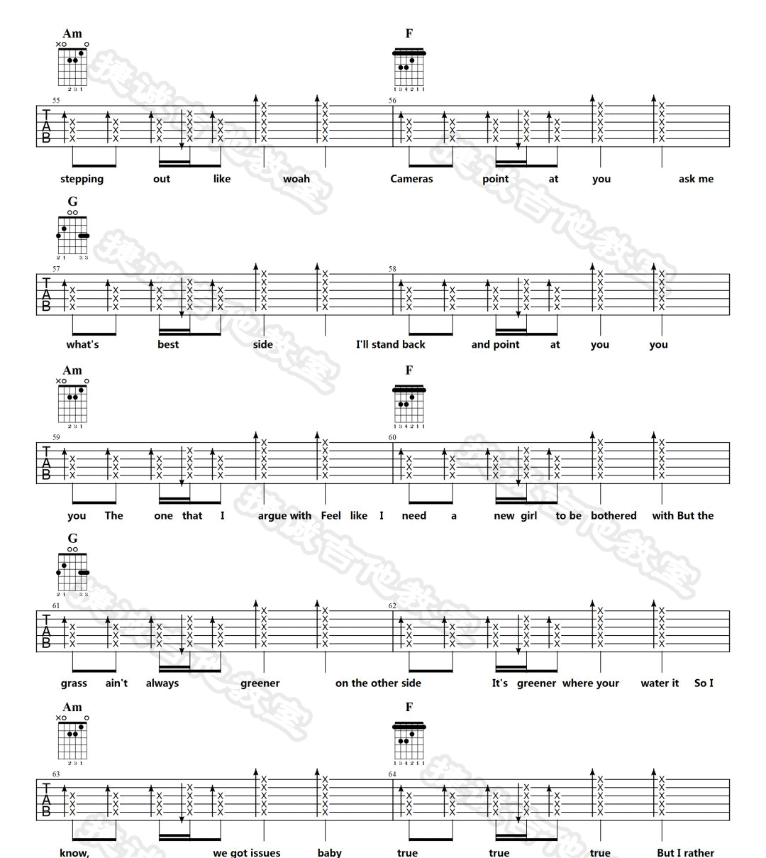 As Long As You Love Me吉他谱_6