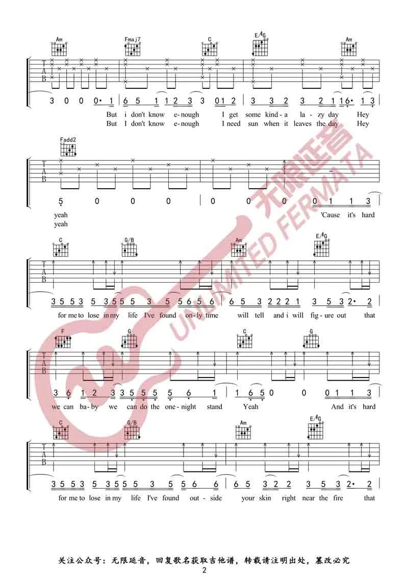 Free Loop吉他谱_2