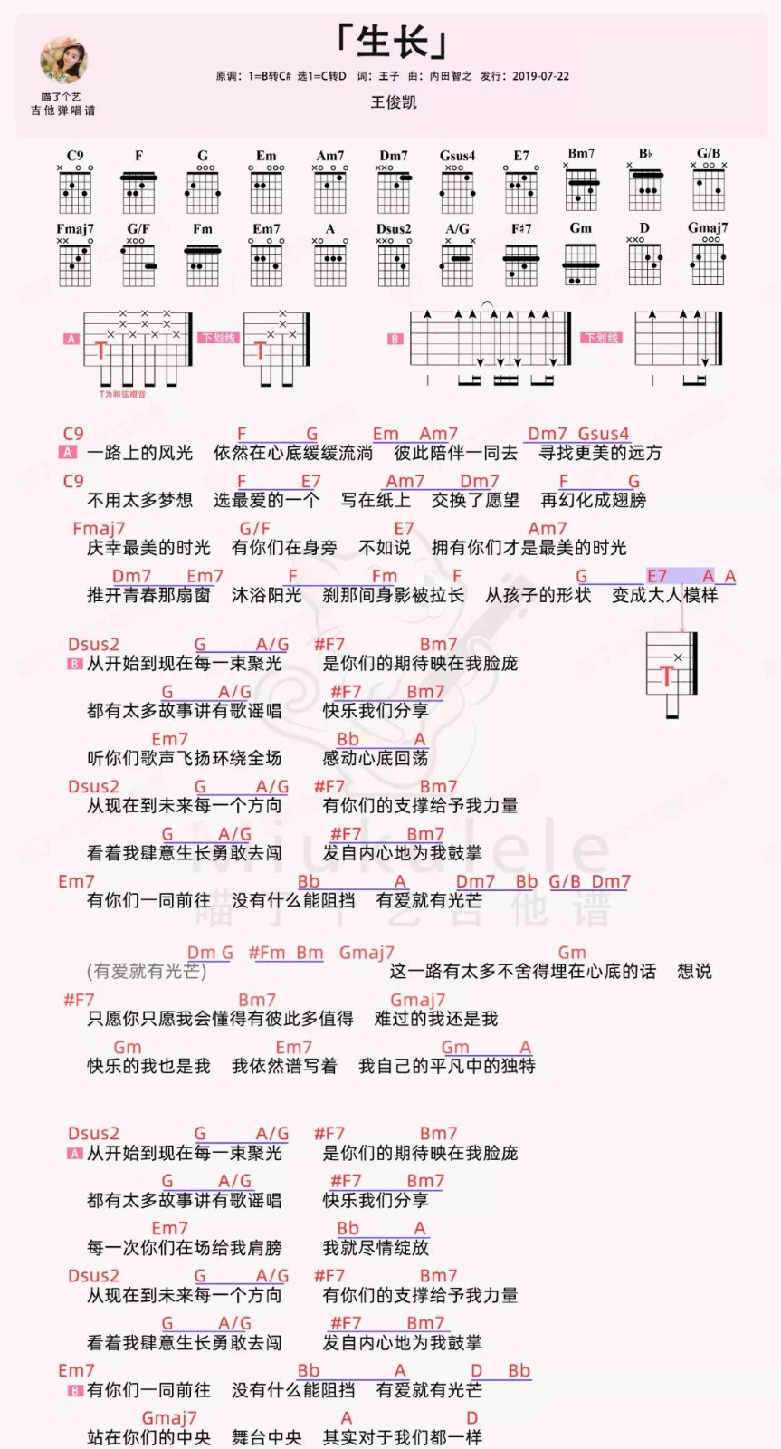 生长吉他谱_1