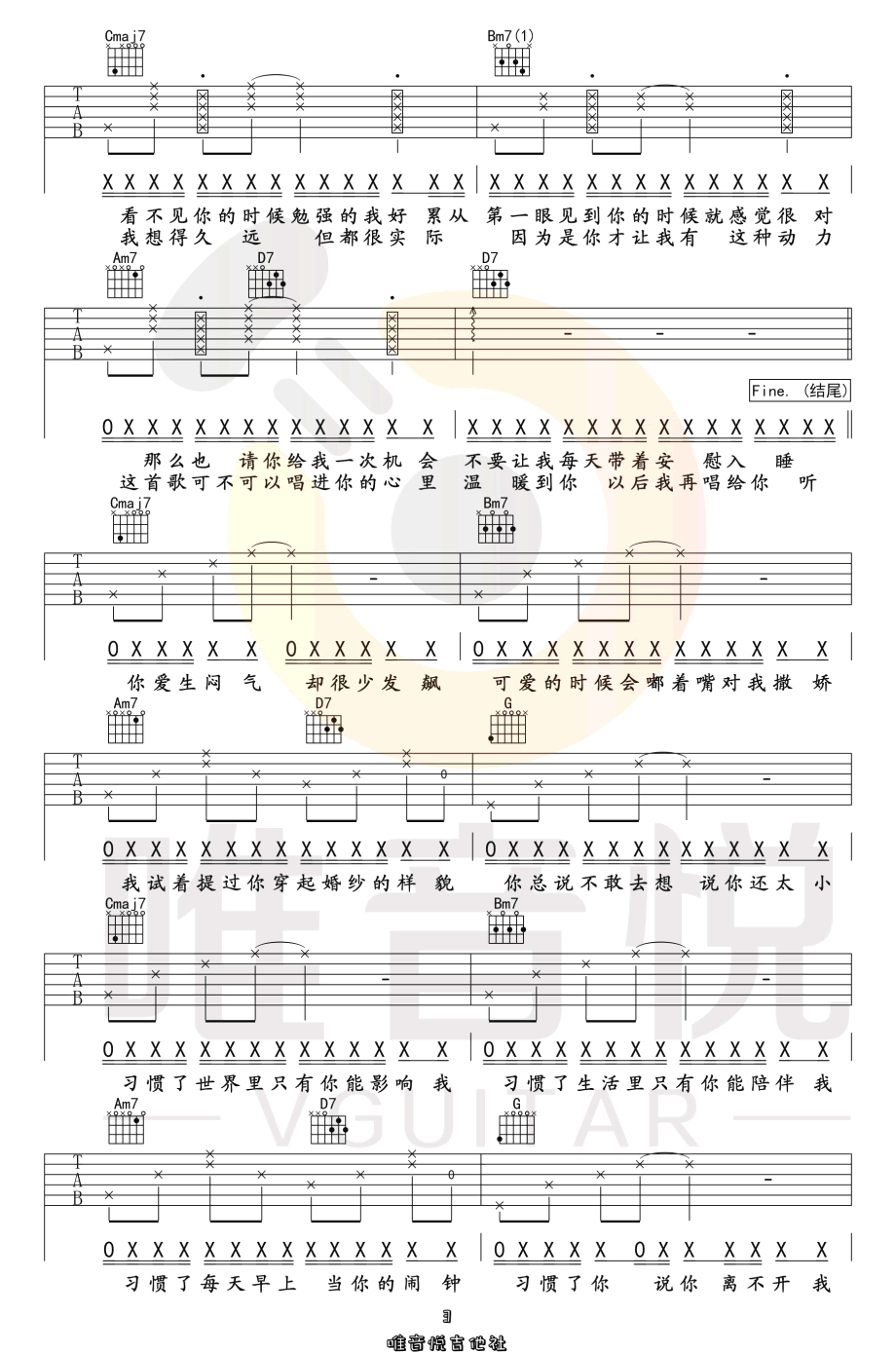 Melody Remix吉他谱_3