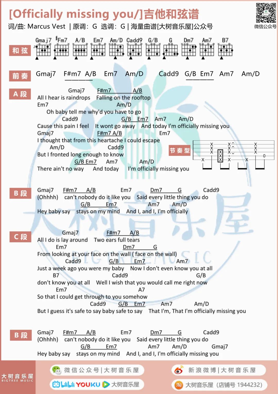 Officially Missing You吉他谱_3