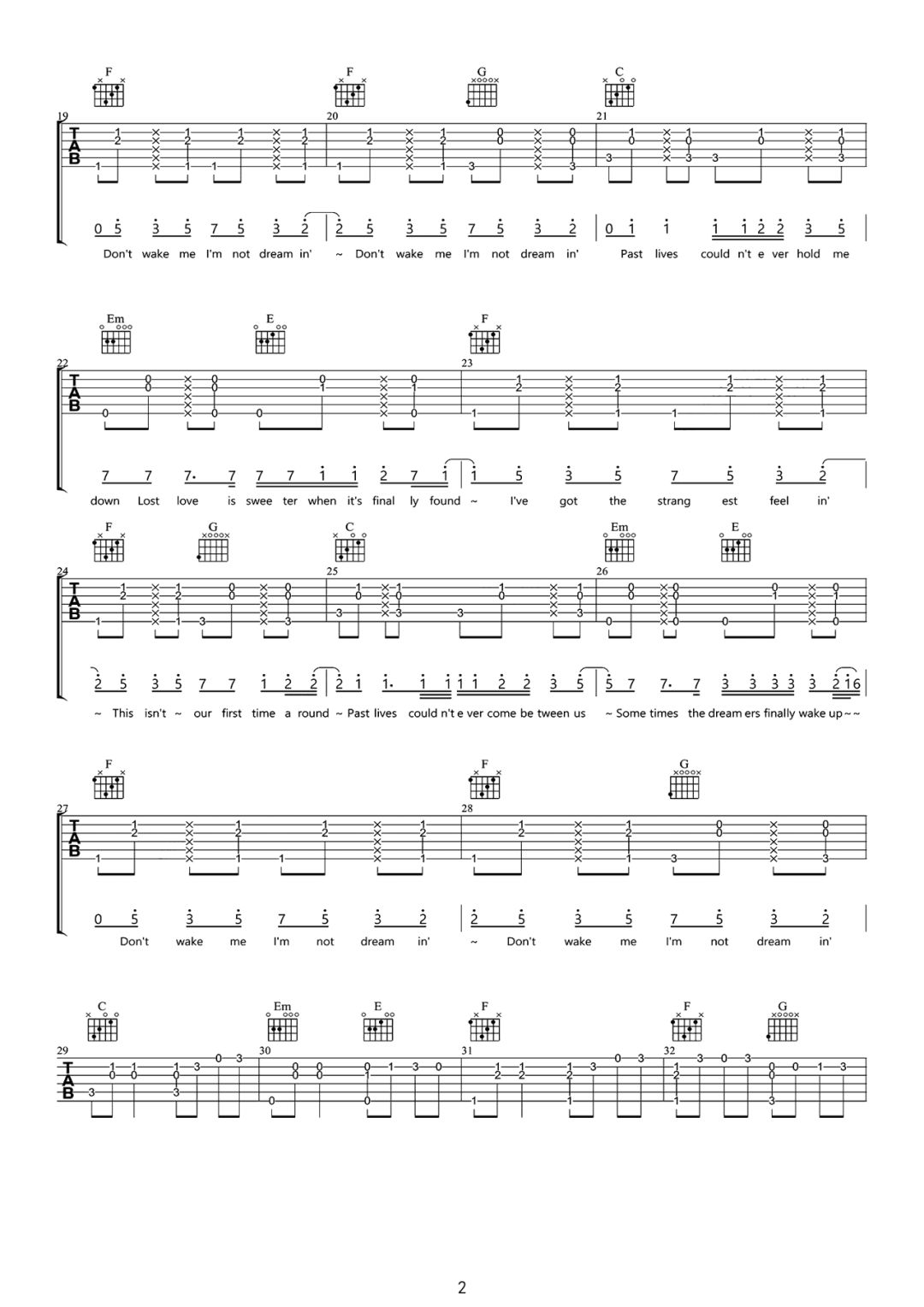 Past Lives吉他谱_2