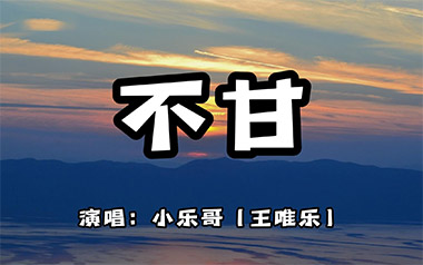 不甘吉他谱_封面